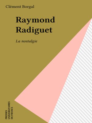 cover image of Raymond Radiguet